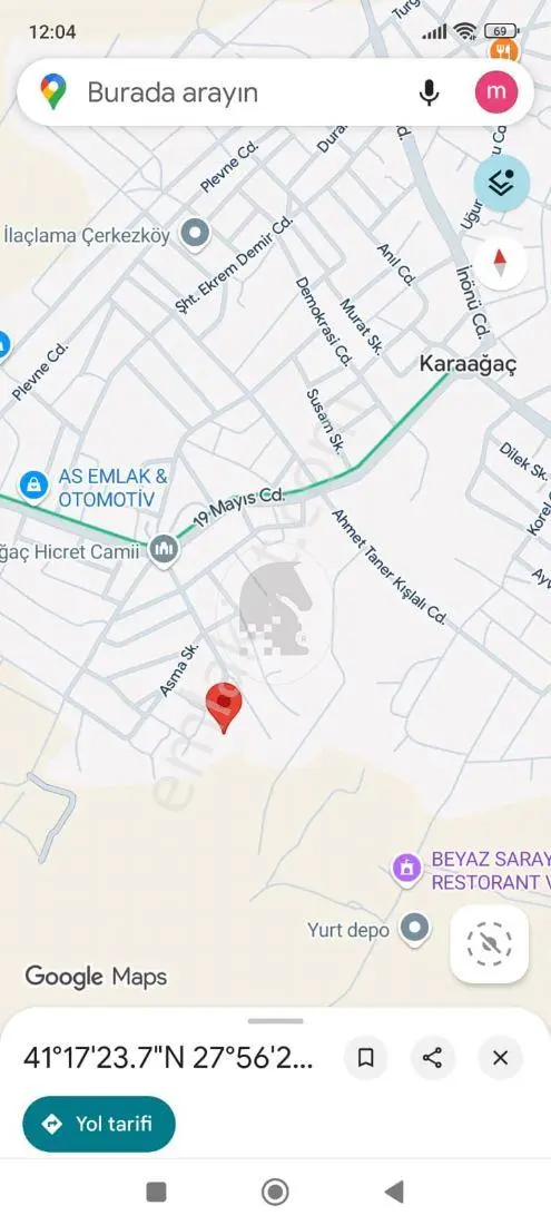 Kapaklı Karaağaçta Satılık Konut Arsası P.no:1786 M - Görsel 4