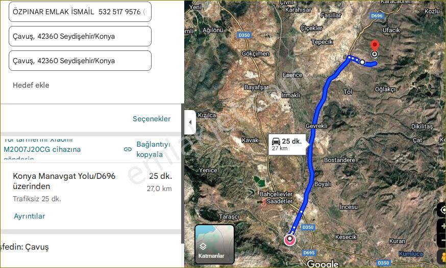 Özpınar,dan Çavuş Köyü Satılık Tarla 6600 M2.hayvancılık Alanı Yol,su,elektrik Var. - Görsel 5