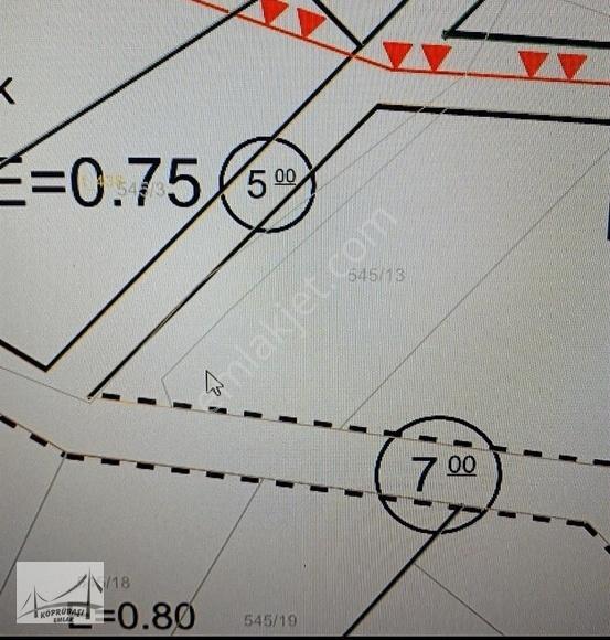 Köprübaşı Emlaktan Merkezde Deniz Manzaralı 789m² Satılık Arsa - Görsel 3