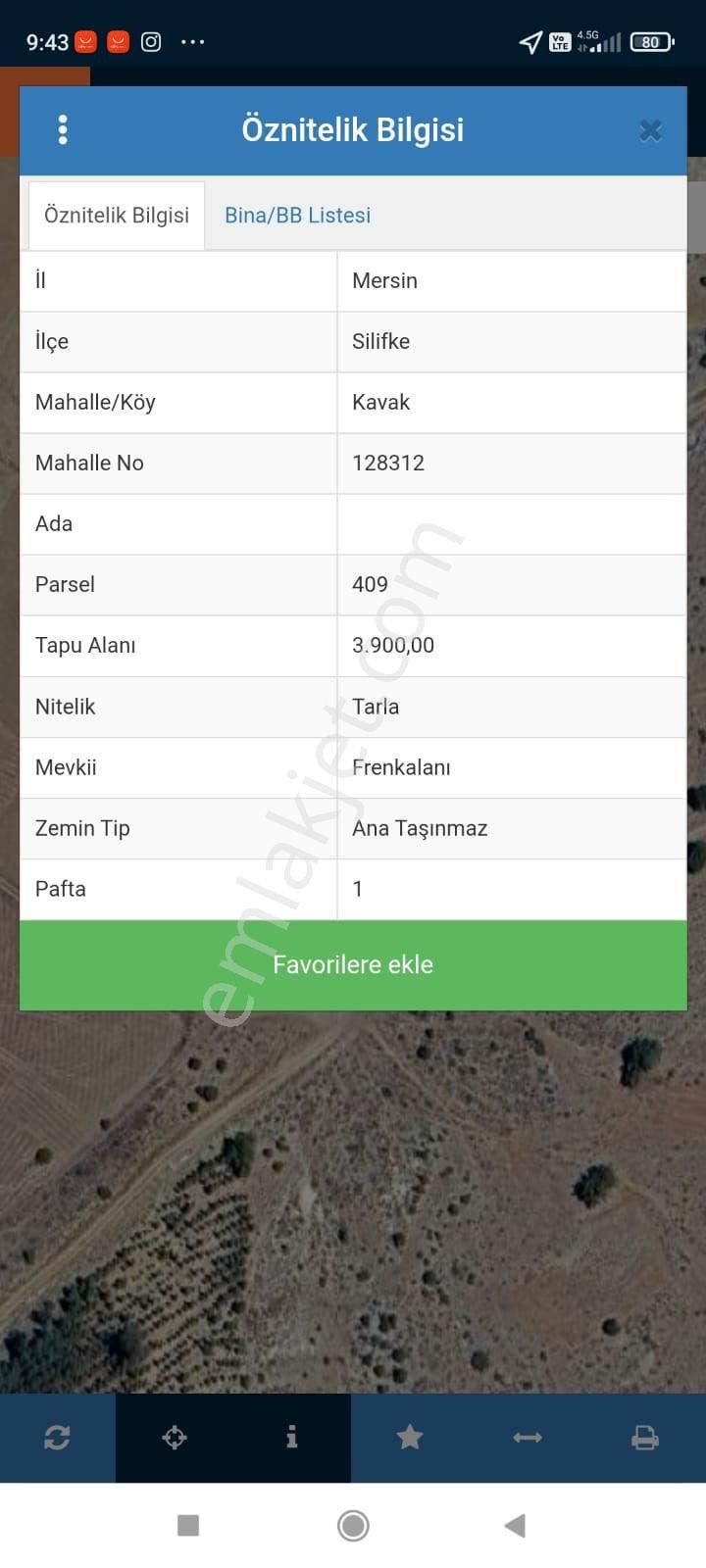 Mersin Silifke Yatırımlık Hobi Bahçesi Yapımına Uygun Tarla - Görsel 6