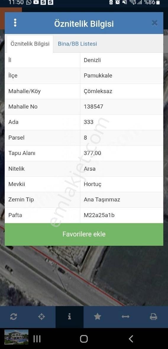 Çömleksaz,da Satılık Arsa Deda Evleri Karşısınsa - Görsel 2