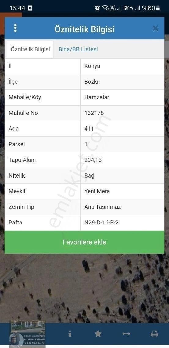Konya Bozkır Hamzalar Mevki 204 M2 Yatırımlık Bahçe İsteyenler - Görsel 5
