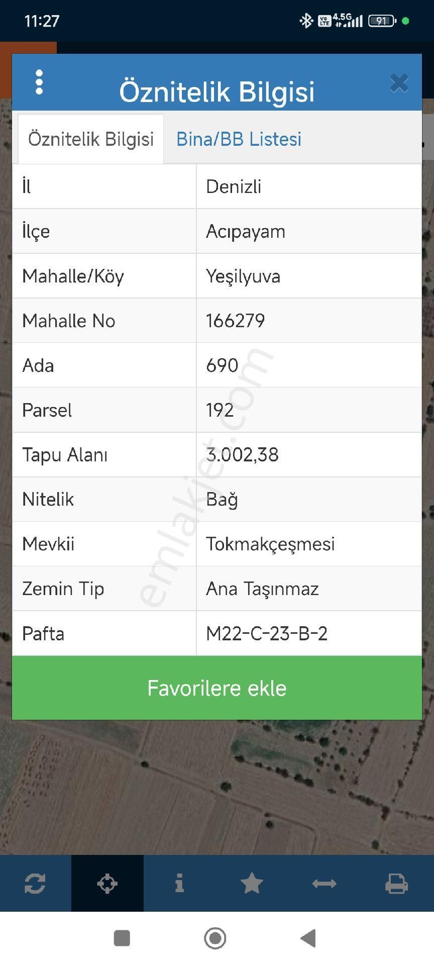Denizli Acıpayam Yeşilyuva Satılık Tarla - Görsel 5