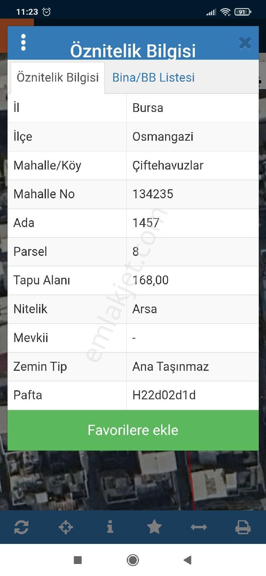 Bursa Osmangazi Satılık Arsa