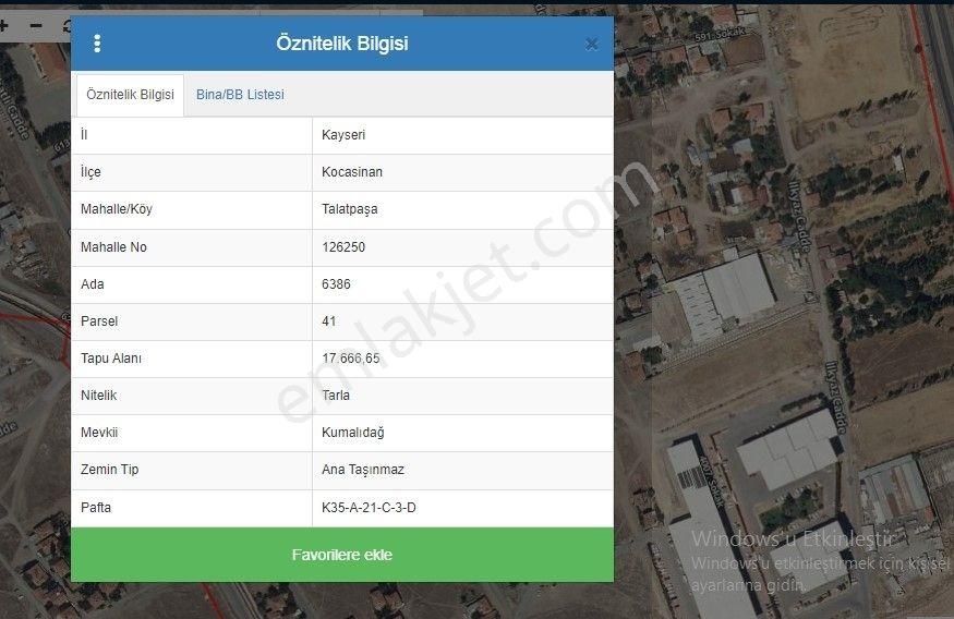 Talatpaşa Mh.tekstilkent Arkası Kadastro Ticari Arsa'da Hisse