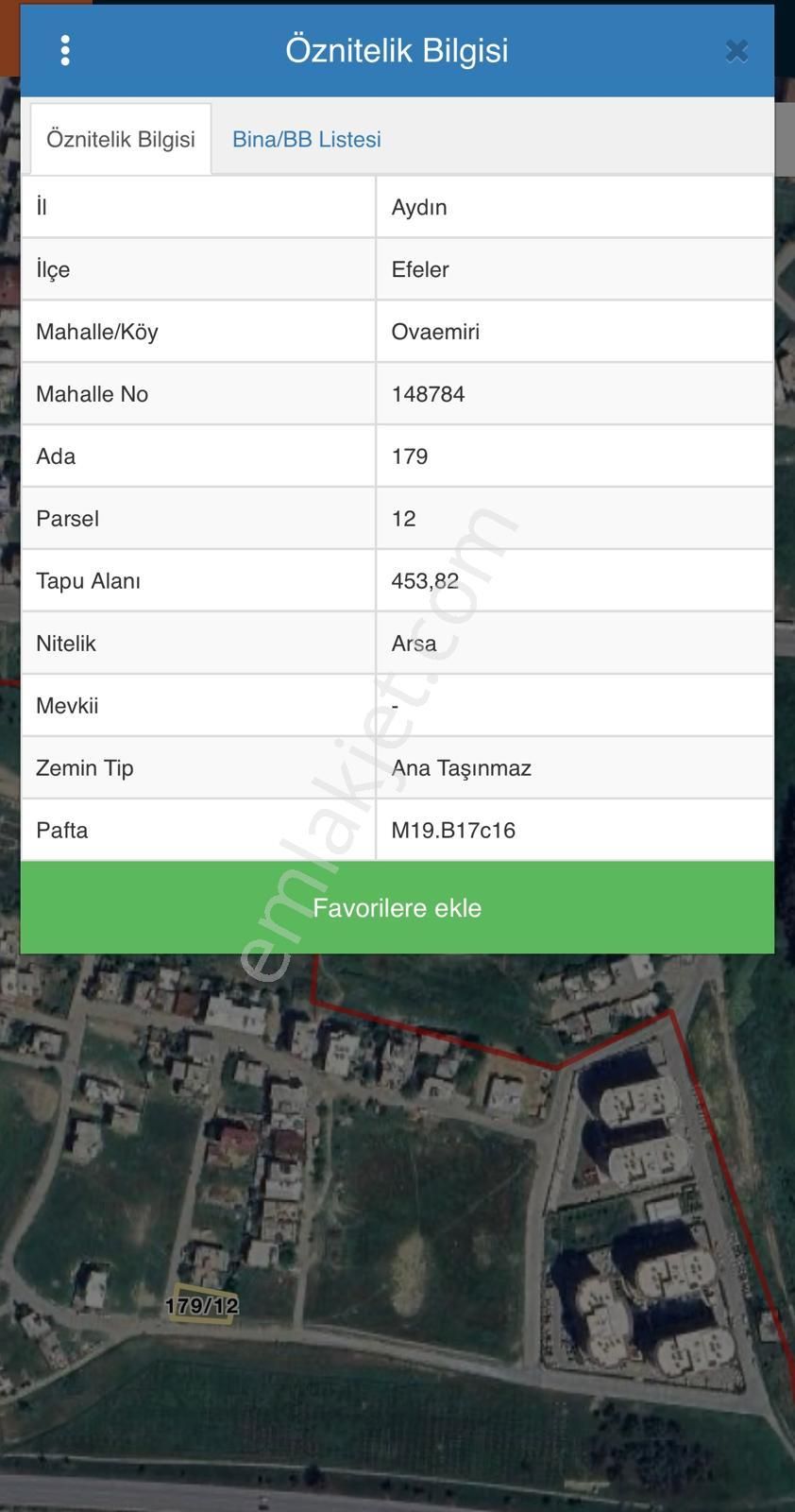 Final Emlak'tan Ovaeymir De Satılık 453 M2 İmarlı Arsa