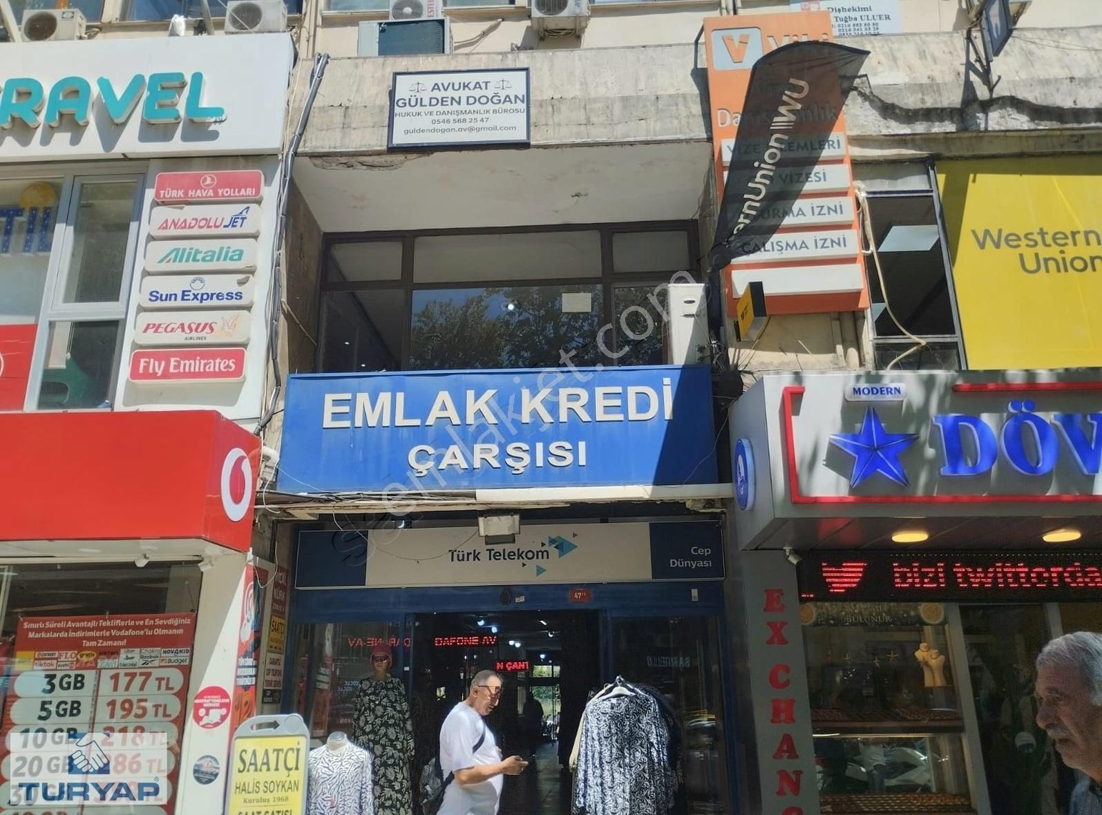 Üsküdar Mimar Sinan Mah. Emlak Kredi Çarşısında Satılık Ofis