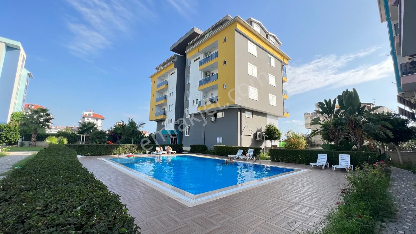 Alanya Kestel'de Kiralık 1+1 Eşyalı Deniz Manzaralı Daire