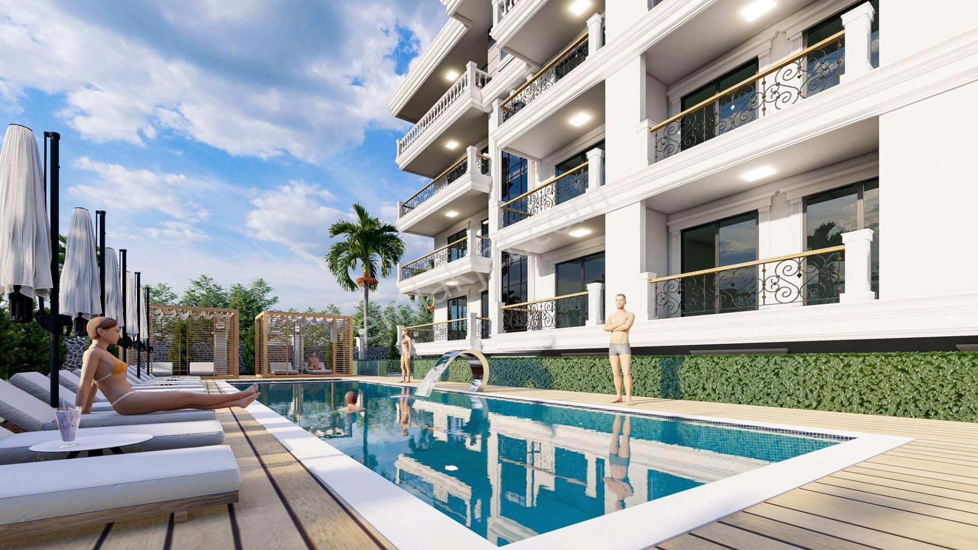 Alanya Payalar Mah. Havuzlu Yeni Lüks Satılık 2+1 Daireler Deniz Manzaralı - Görsel 24