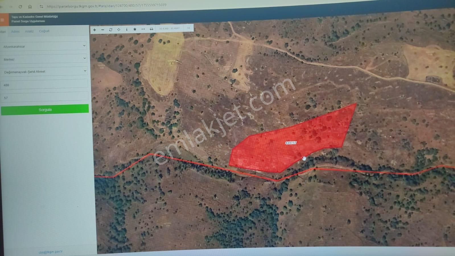 Afyon Tezcan Emlaktan Değirmenayvalıda 4 Adet Satılık Tarla - Görsel 3