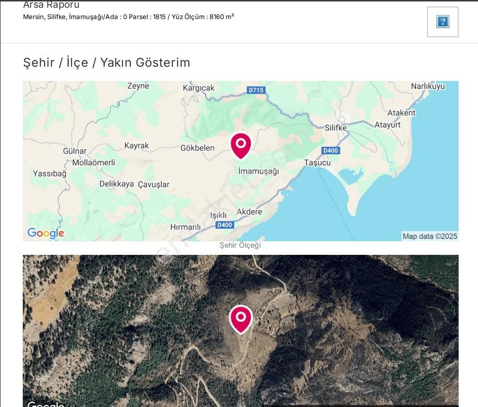 Silifke'de 8160m2 Satılık Kaçırılmayacak Fırsat Tarla - Görsel 3