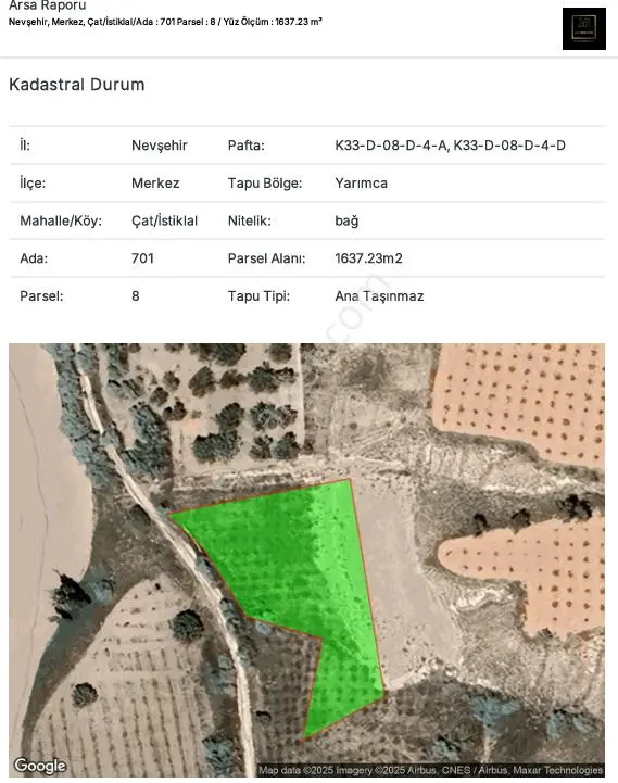 Nevşehir Merkez Çat’ta Yatırımın Doğru Adresi! - Görsel 3