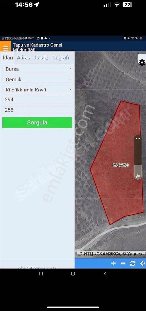 Daire Arac Takas Olur Gemlik Kücükkumluca Baraj Yolu Üzerinde