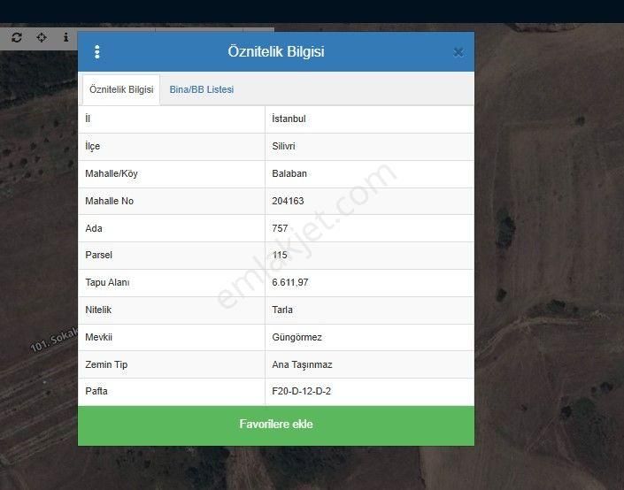 Silivri Çanta(balaban Mh ) Yatırımlık Veya Rüzgar Enerjisine Uygun Arazi