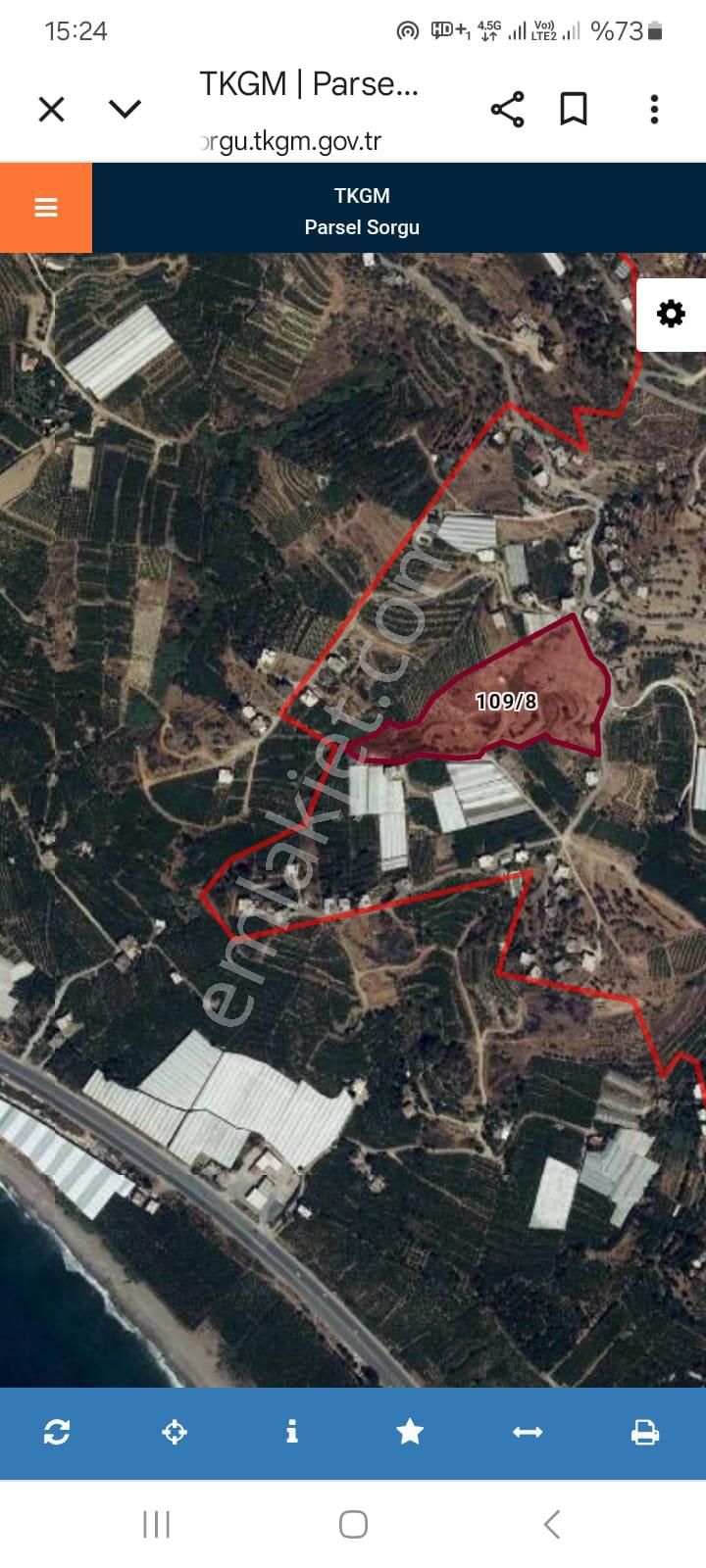Antalya Alanya İshaklı Köyünde Satılık Tarla 11.000.000 Tl