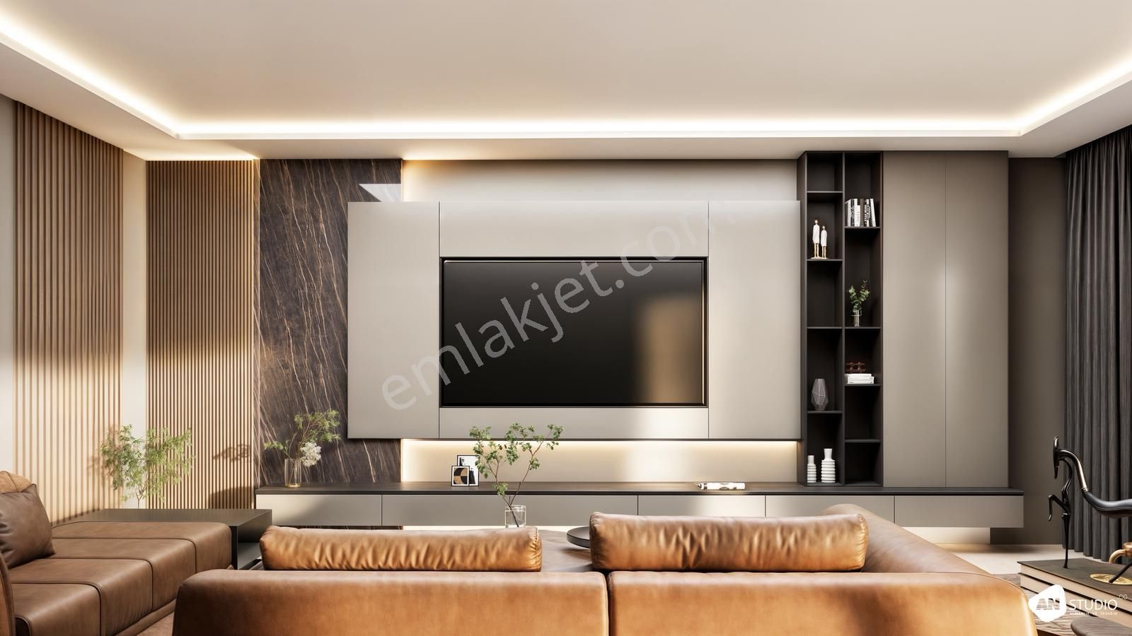 Sıfır Modern Tasarımlı 4+1 İkiz Villalar - Görsel 8