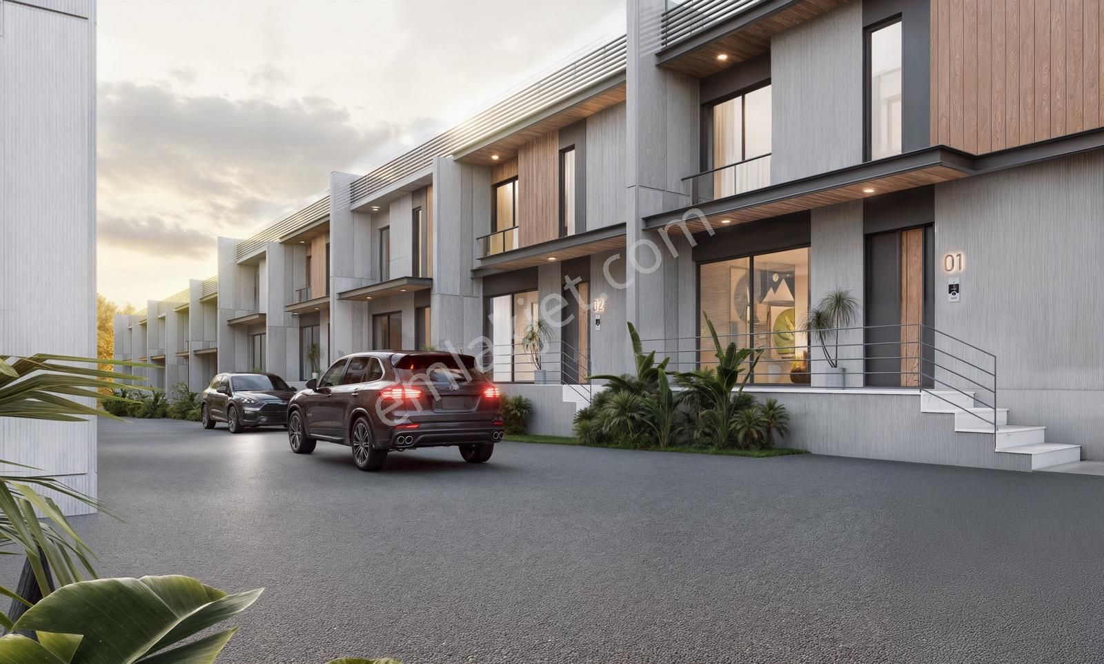 Sıfır Modern Tasarımlı 4+1 İkiz Villalar - Görsel 4