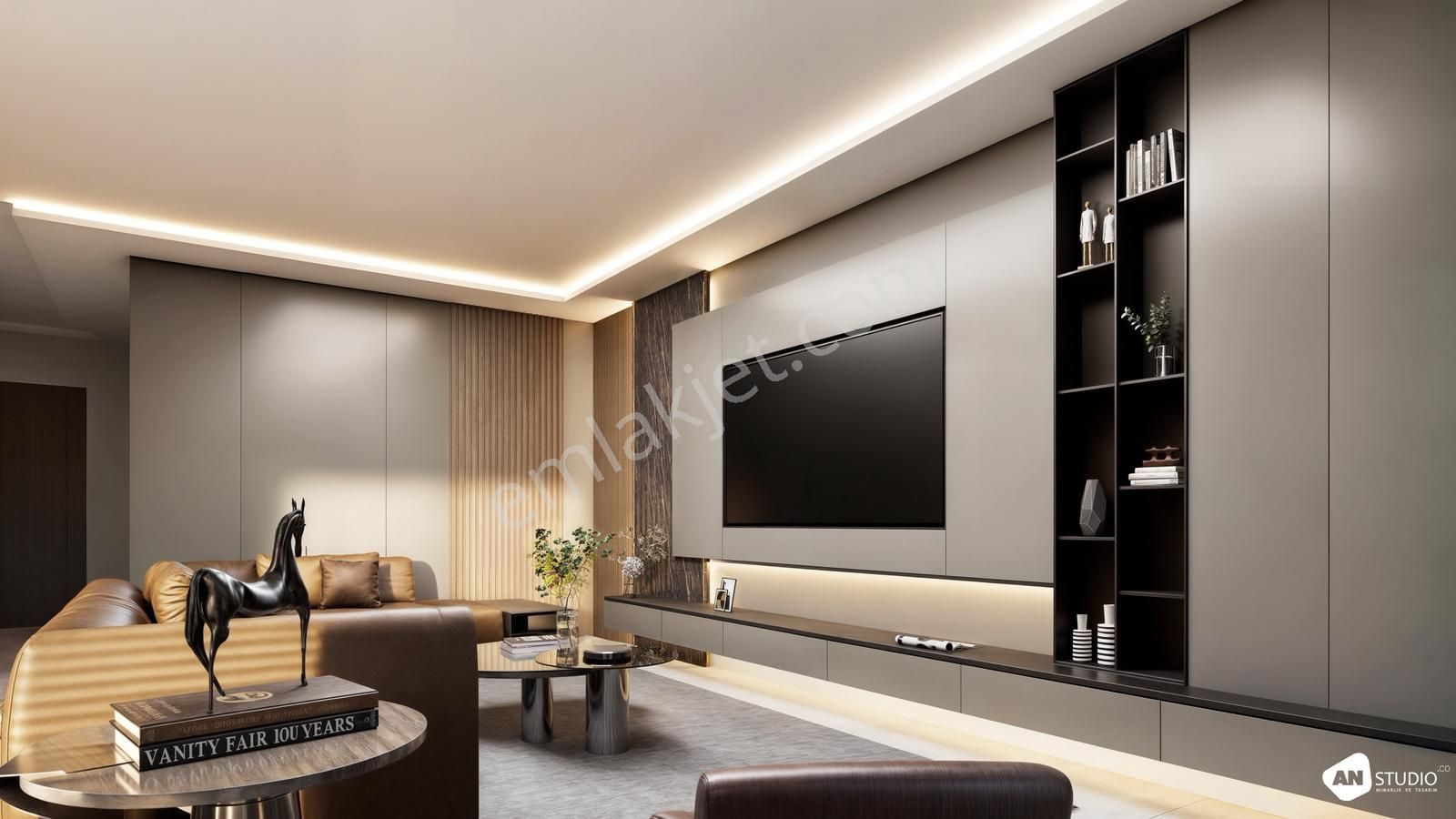 Sıfır Modern Tasarımlı 4+1 İkiz Villalar - Görsel 6