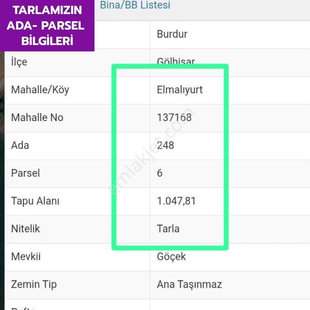 🦋 Lobby Fortis'ten Gölhisar Elmalıyurt'da 1047 M² Arsamız Satılıktır 🦋 - Görsel 7