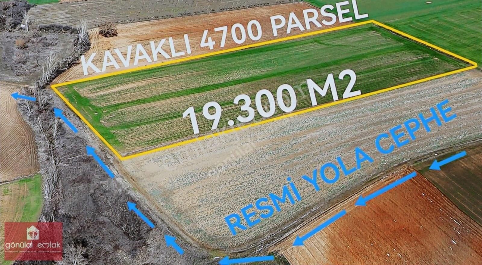 Kırklareli Kavaklı 19.300 M2. Yola Suya Cephe Tarla 3.850.000 Tl