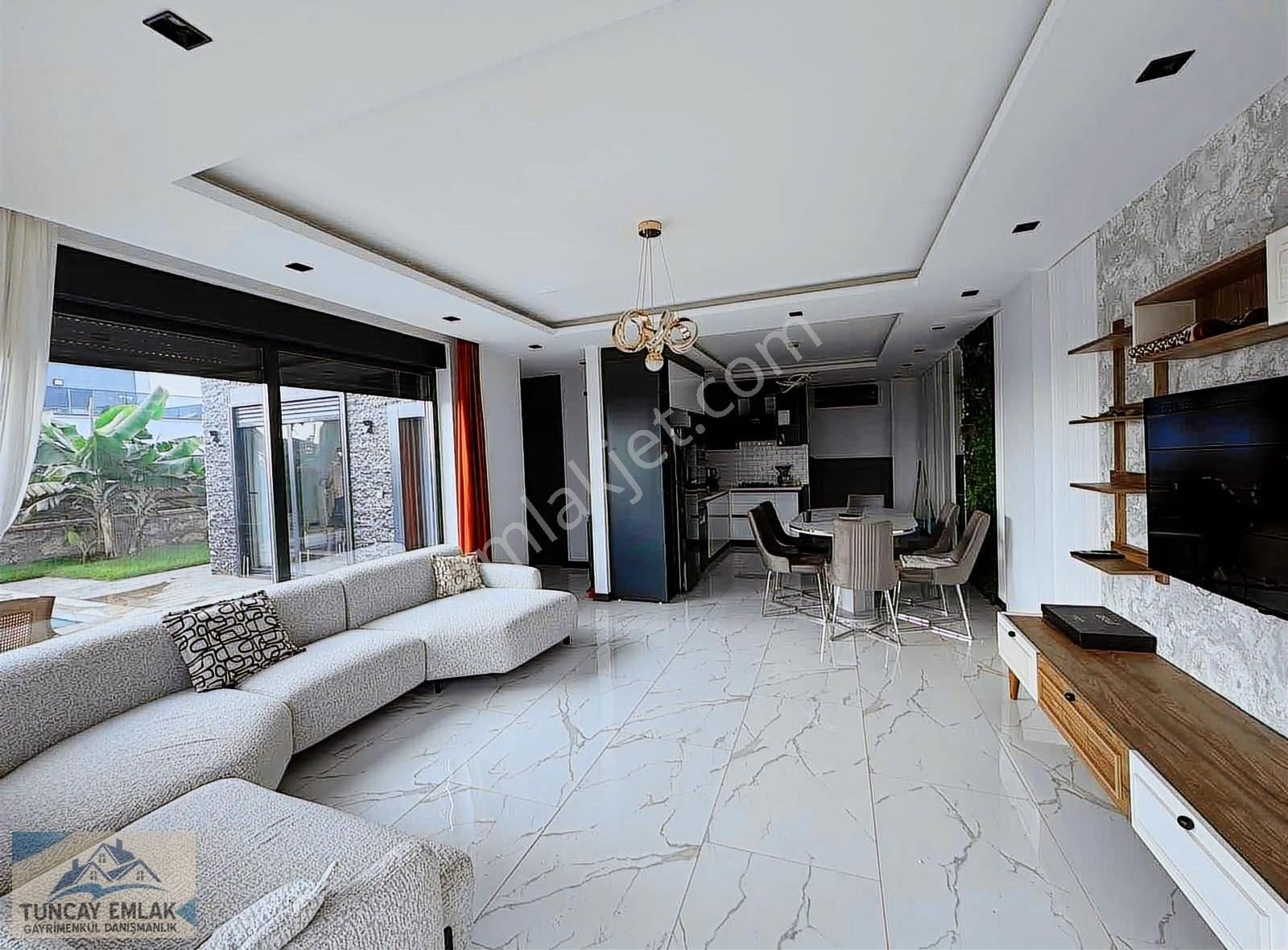 Alanya'da İncekum Da Müstakil Havuzlu Deniz Manzaralı Eşyalı - Görsel 12