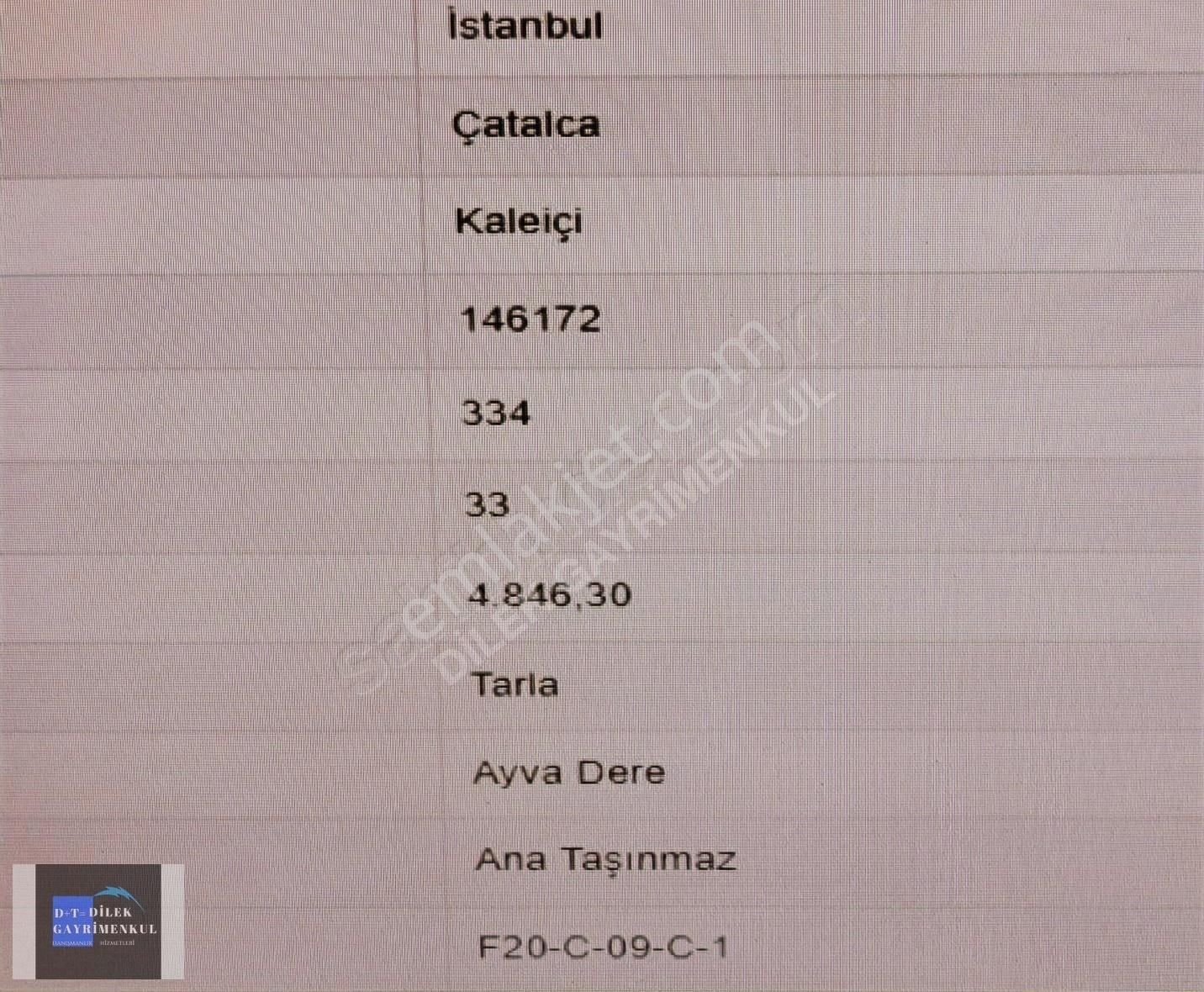 Çatalca Kaleiçitek Tapu Arsamiz 2423 M2 Hemen İki Kat Evini Yap - Görsel 2