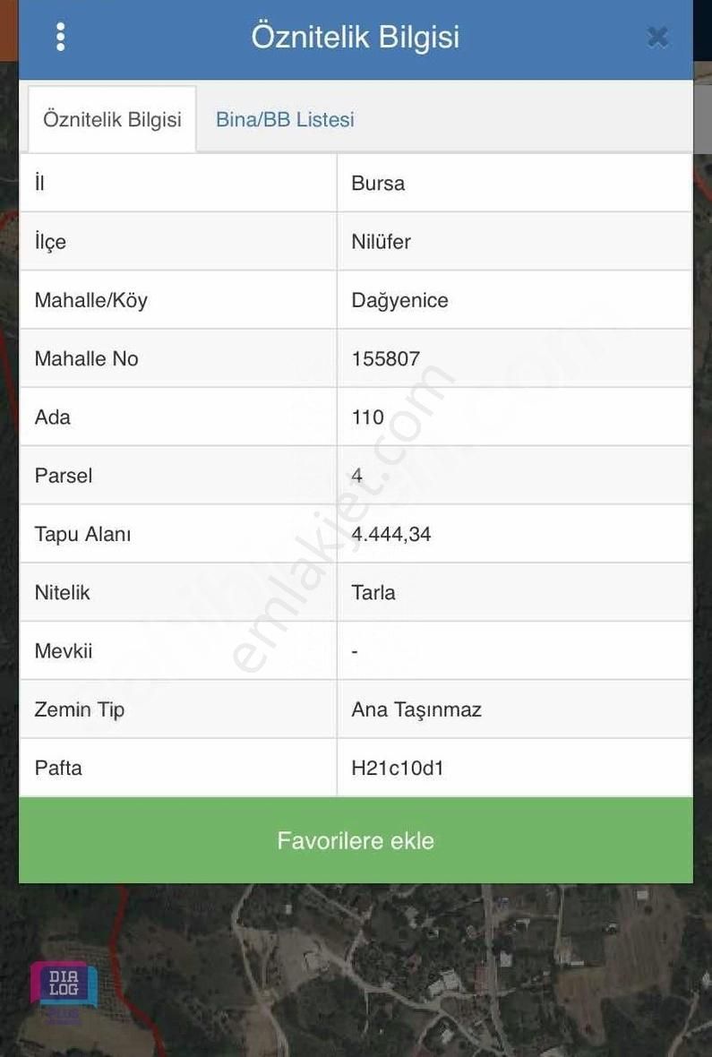 Dıalog Plustan Dağyenicede Fırsat Satılık Tarla