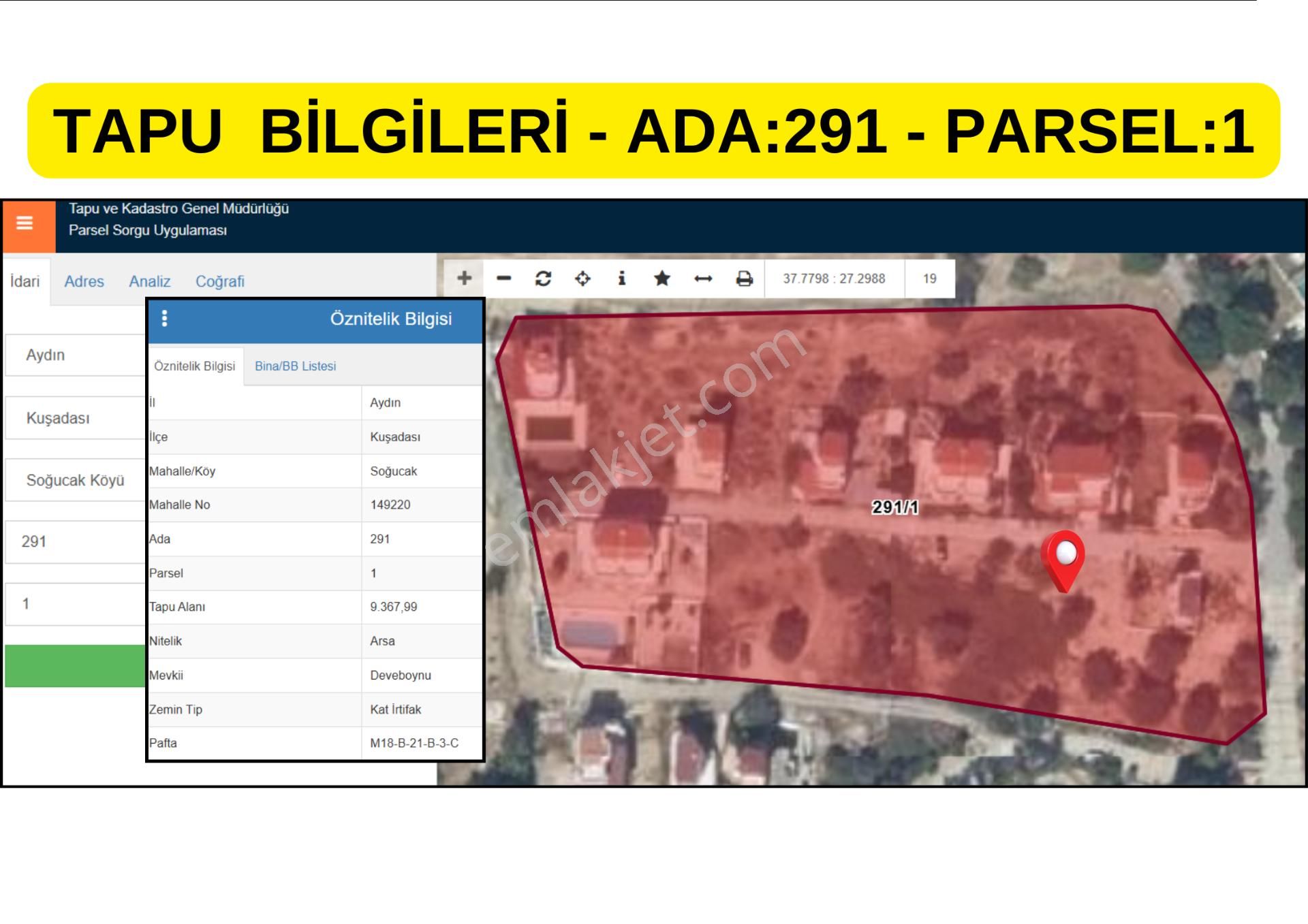 Aydın Kuşadası Soğucak Satılık İmarlı Arsa Denize 3 Km - Görsel 17