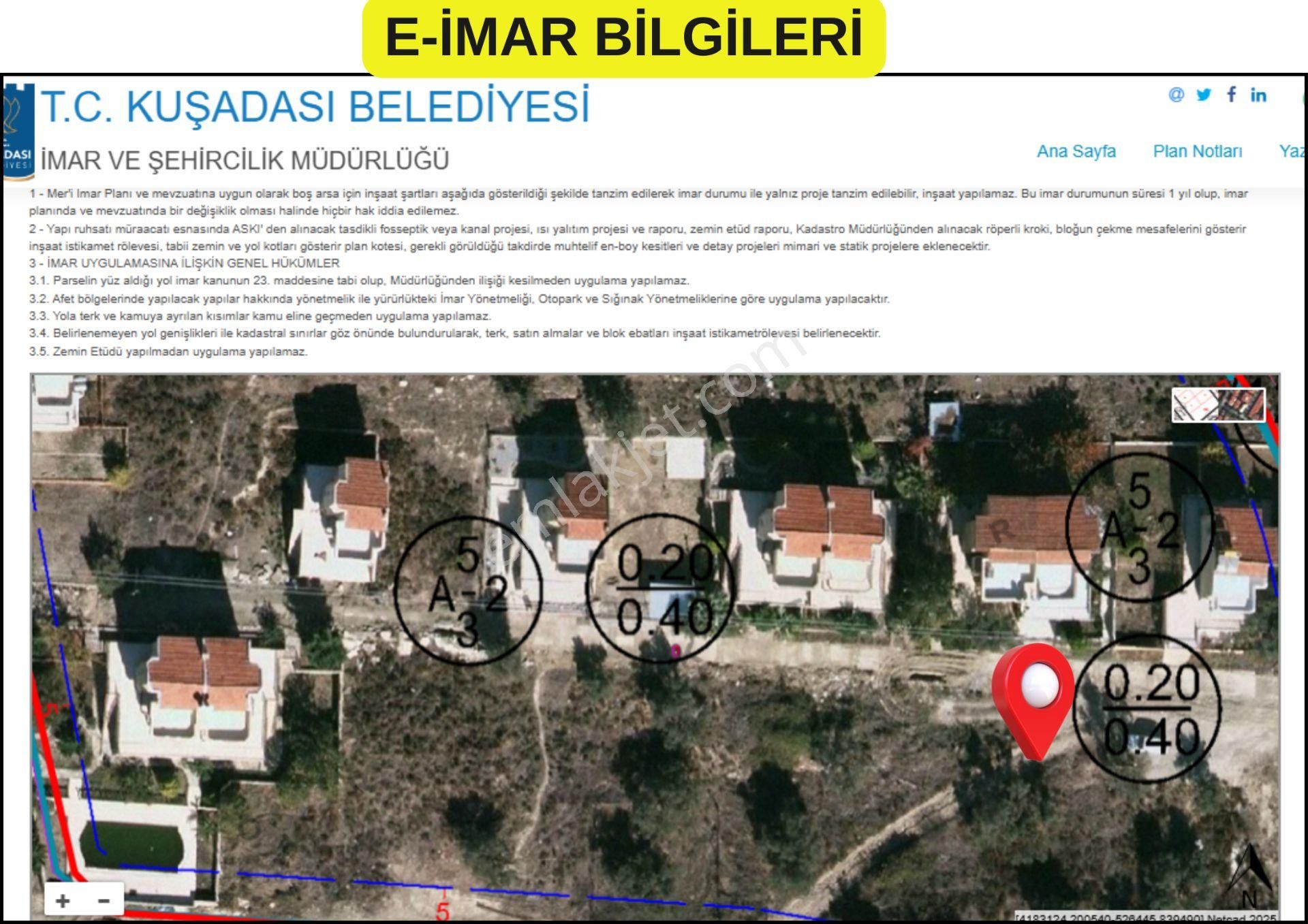 Aydın Kuşadası Soğucak Satılık İmarlı Arsa Denize 3 Km - Görsel 15