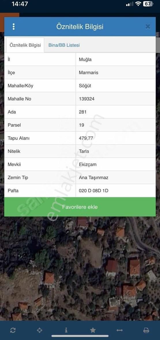 Arte Gayrimenkulden Söğüt'te Satılık 479 M2 Arsa
