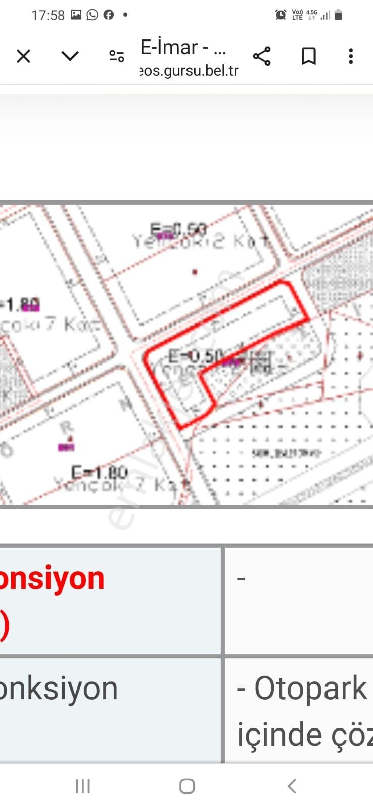 Bursa Gürsu Dışkaya Köyü İpekyolu Mahallesi İmarlı Arsa - Görsel 5
