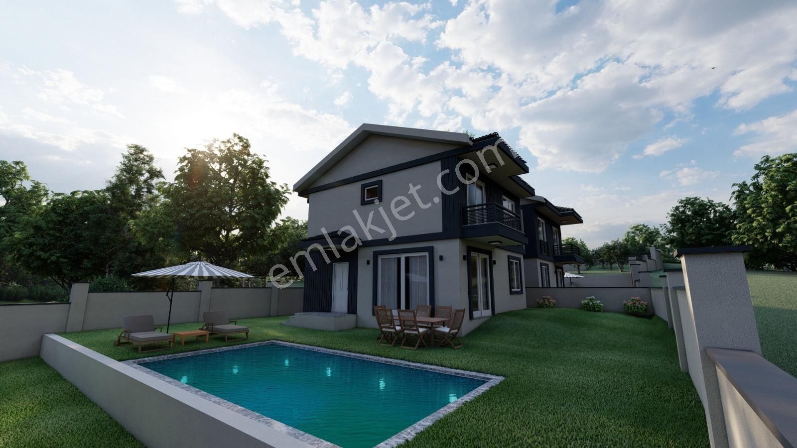 Fethiye İncirköy'de Doğa İçinde Müstakil Havuzlu Satılık Villa - Görsel 4