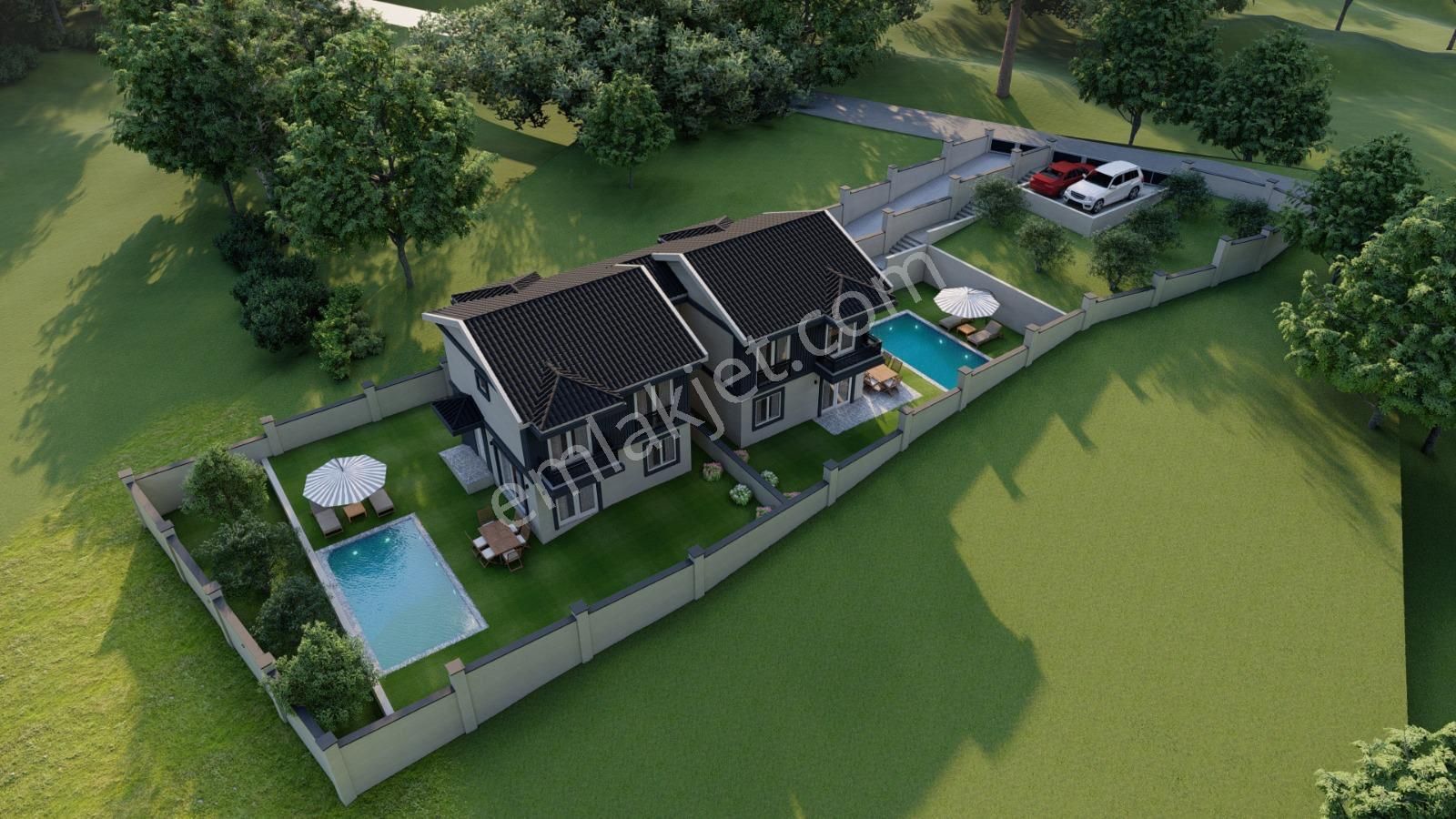 Fethiye İncirköy'de Doğa İçinde Müstakil Havuzlu Satılık Villa - Görsel 2