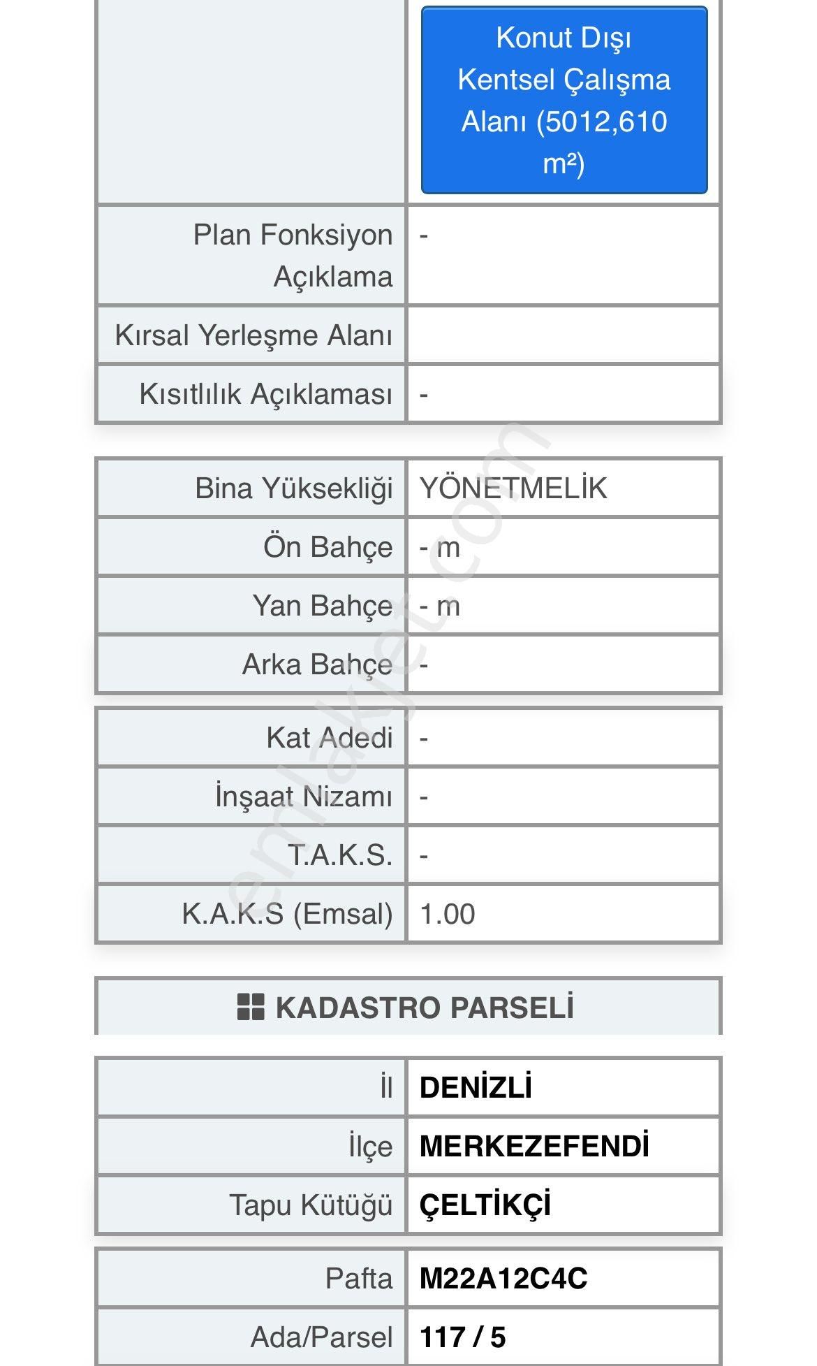Denizli Çeltikçi’de 5012m2 Sanayi Arsası - Görsel 2