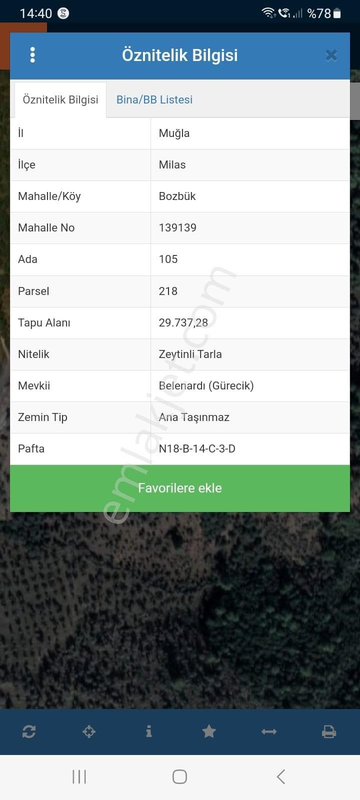 Muğla Milas Bozbük'te Yatırım Fırsatı Arayanlar 29 Bin 730 M2 Tarla Nitelikli Arazimiz Satılıktır.
