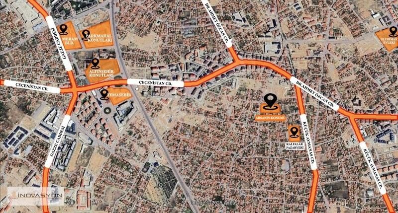 Meram Uzunharmanlar Mh'de 191 M² 8 Kata İmarlı 3+1 Getirili Arsa - Görsel 10