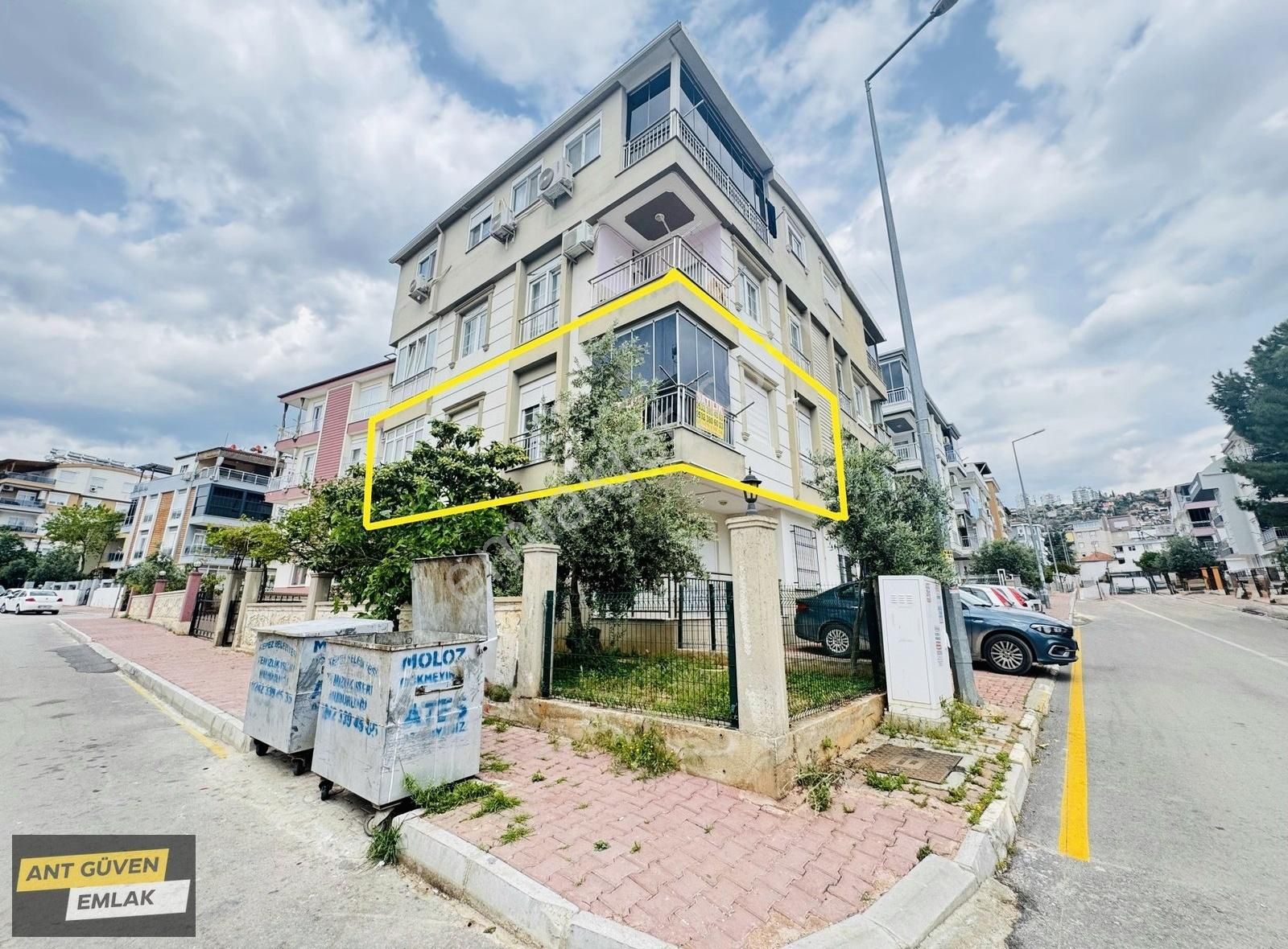 Köşe Binada Park Ve Çift Yol Cepheli 2+1 Doğalgazlı Arakat Daire