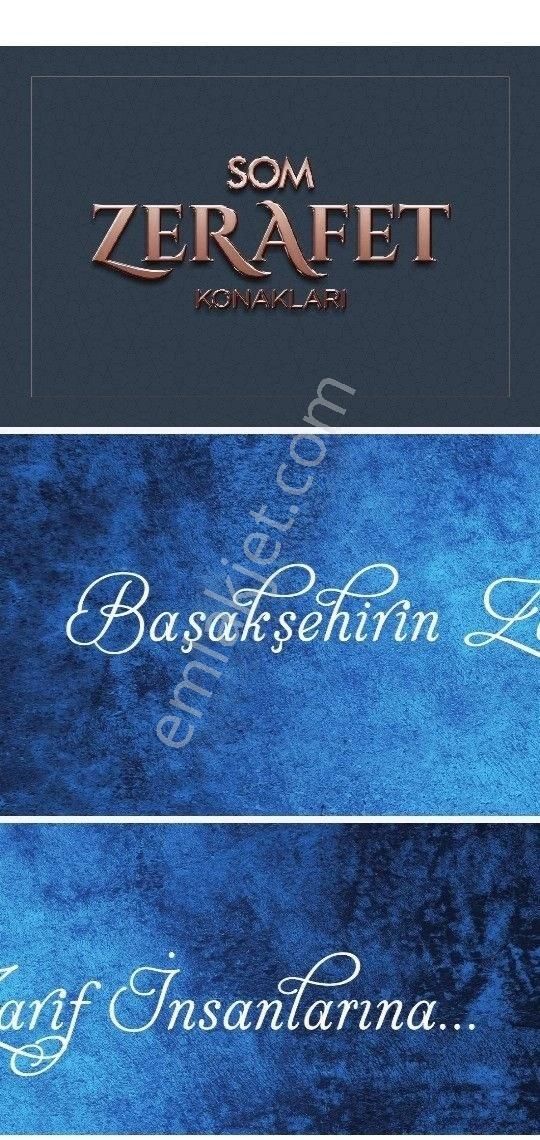 Başakşehir Zerafet Konakları 1'de Lüx Daireler