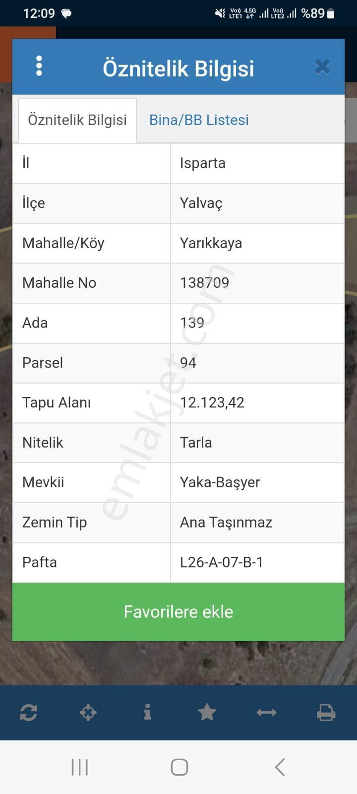 Isparta Yalvaç Yarıkkaya Köyüne 300 M Mesafede