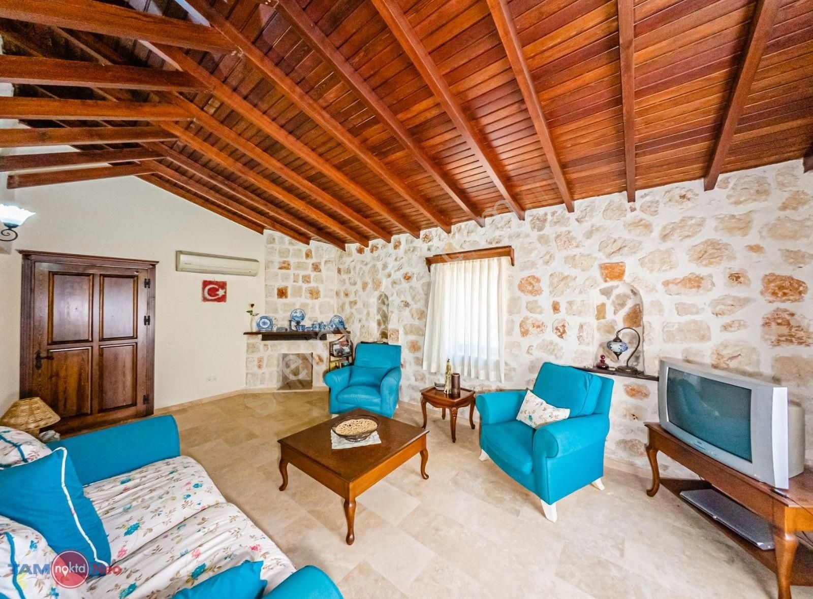 Kaş Merkezine 10 Dakikalık Mesafede Taş Villa - Görsel 5