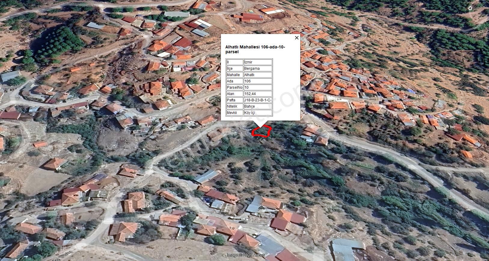 Bergama Ahlatlı Köyünde 152 M2 Köy İçi Bahçe - Görsel 2