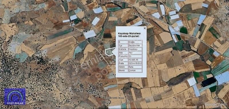 Seydikemer Kayabaşı Mahallesi Çomak Mevkii 13.615m²satılık Tarla - Görsel 2