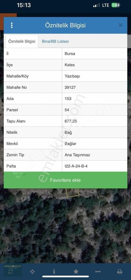Aldım Diyene Tek Fiyat !! Bursanın En Uygun Tek Tapu Arsası