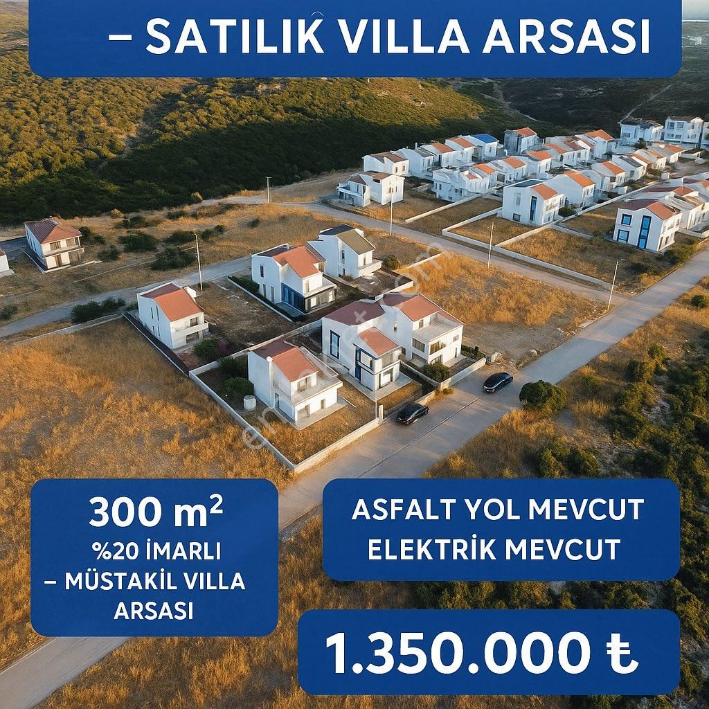Didim Bozseki Elektirik Mevcut 300m2 Villa Arsası