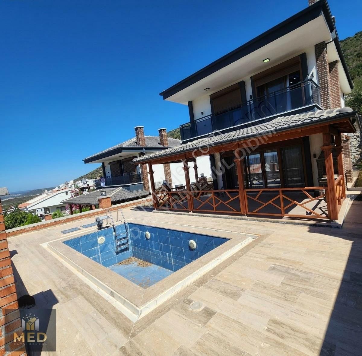 Didim Akbükte Full Deniz Manzaralı Şömineli 3+1 Lüx Vılla - Görsel 3