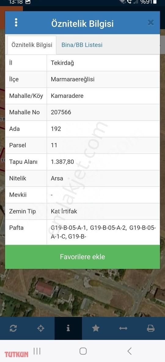 M. Ereylide Deniz Manzaralı Net 245m2 Köşe Başı Arsa - Görsel 3