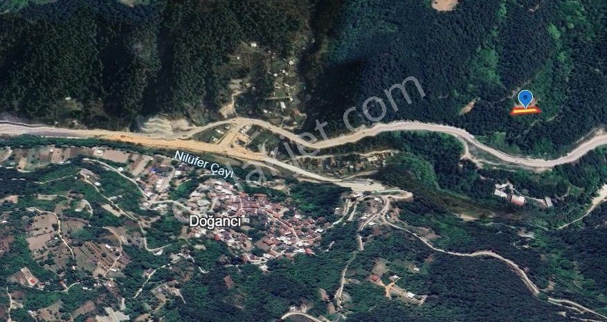 Doğancıda Manzaralı Satılık Tek Tapu 935 M2 Tarla - Görsel 6