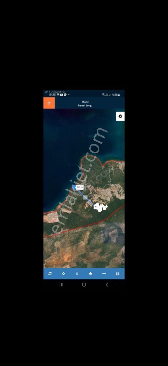 Akbükte Panoramik Deniz Manzaralı Villa Arsası - Görsel 4