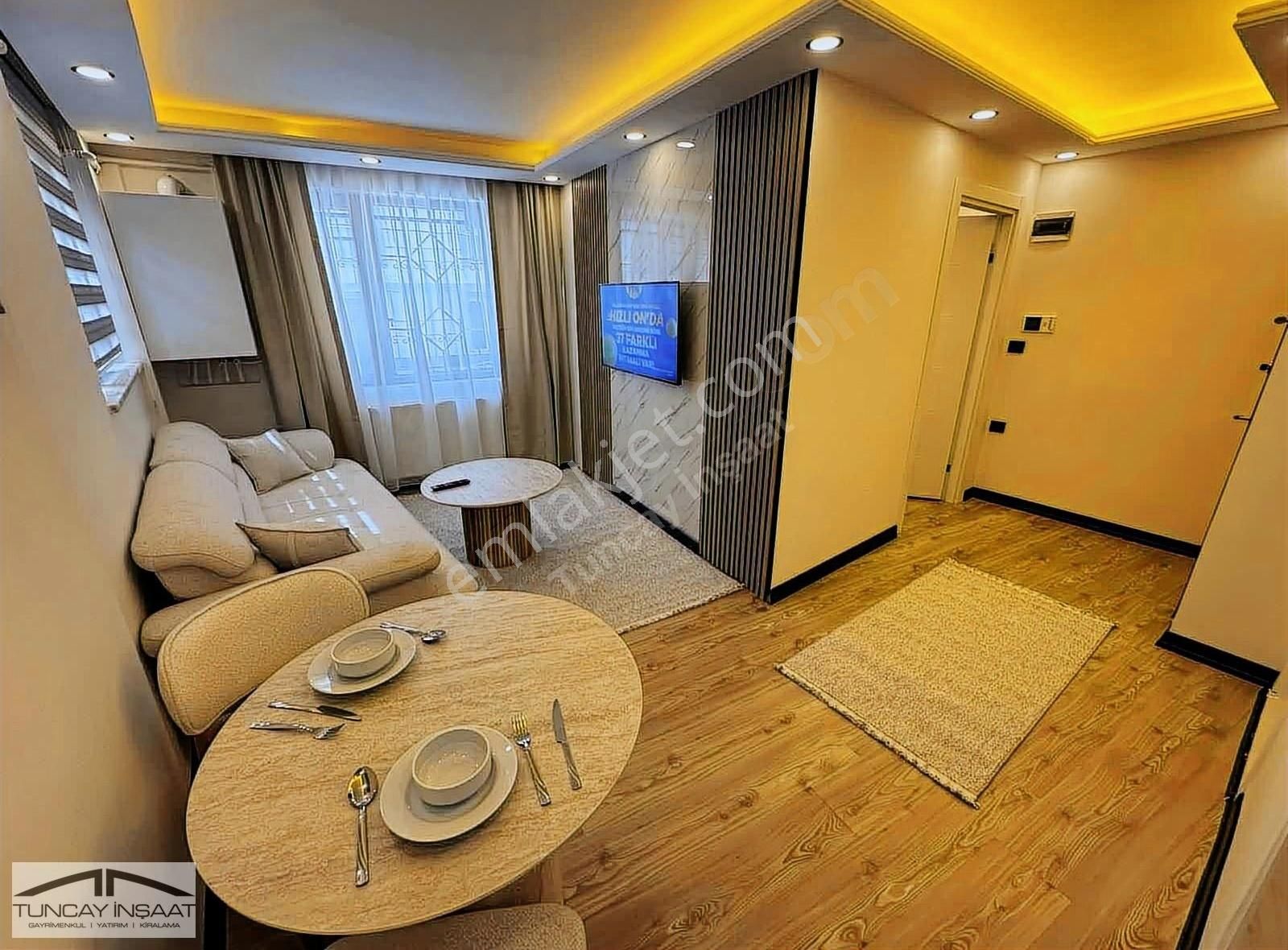 Tuncaydan Eyüpte Merkezi Konumda 1+1 Full Eşyalı Daire
