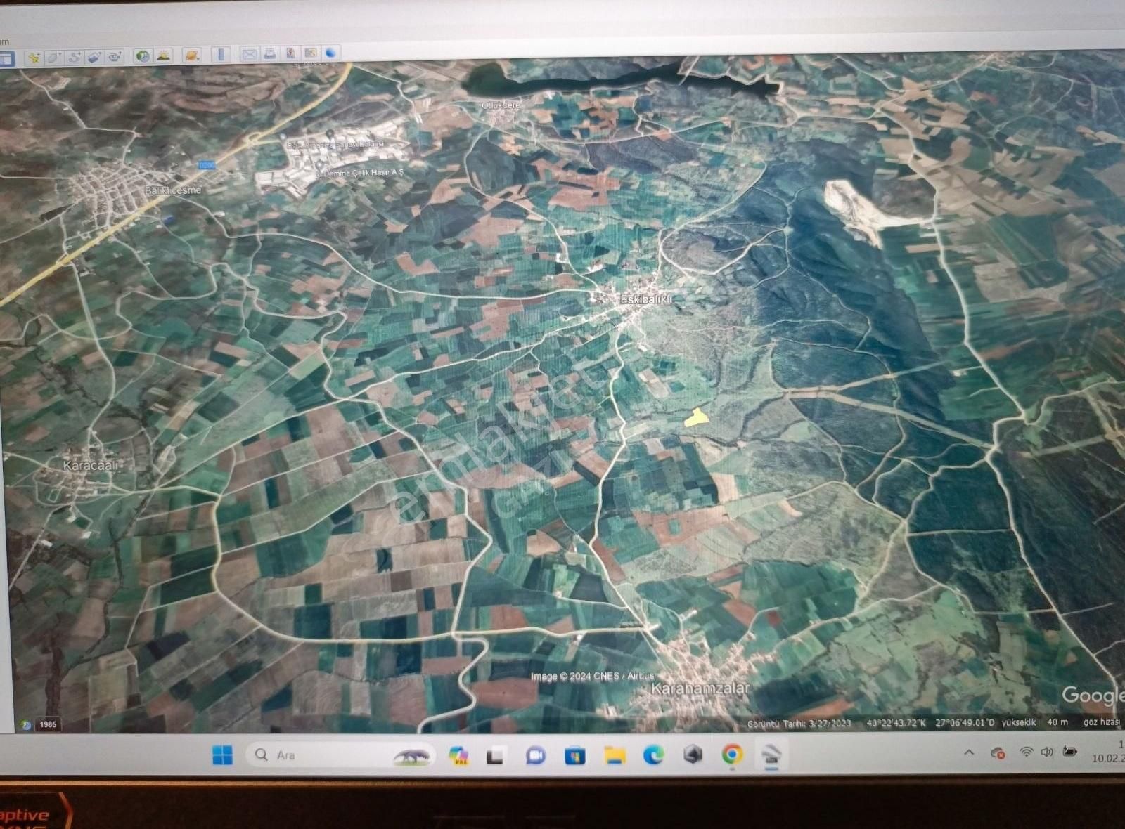 "" Gazi Emlak "" Biga Eskibalıklı 12.760 M2 Düz Arazi "" Hesaplı - Görsel 4